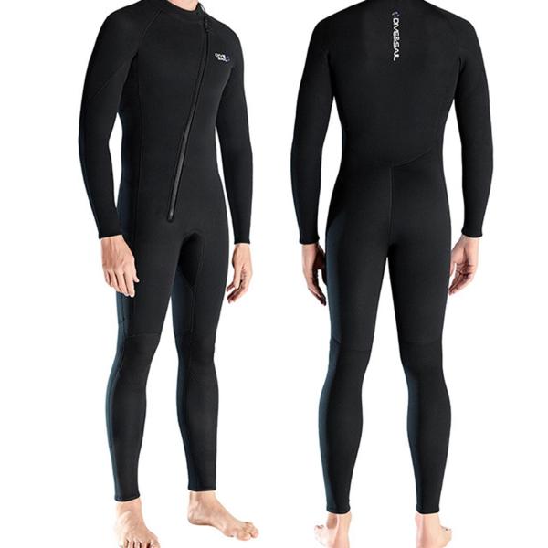 ダイビング ウェットスーツ カヤック スイム サーマル フルスーツ 保温ピース ボディ スイムスーツ M 女性 ブラック