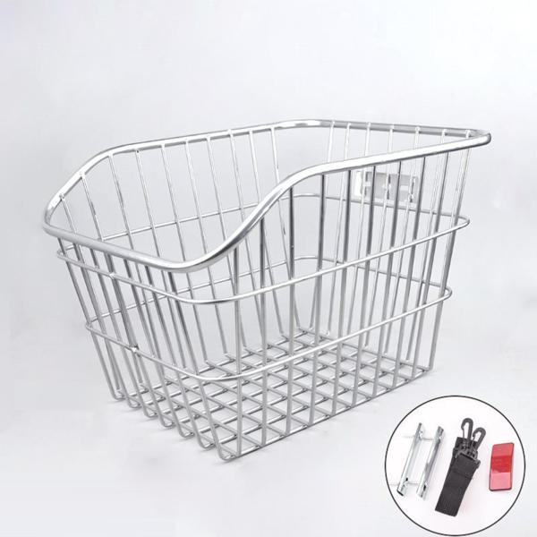 リアバイクバスケット 自転車 トレンディアイアン マウンテンロードバイク用 アウトドアライディング 蓋なし