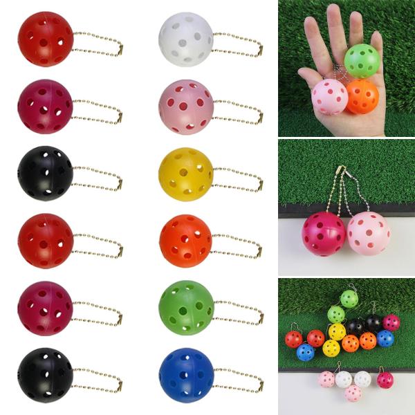 12x ピックルボール キーホルダー ピックルボール オーナメント 荷物タグ 財布 バックパック 混合ランダムカラー用