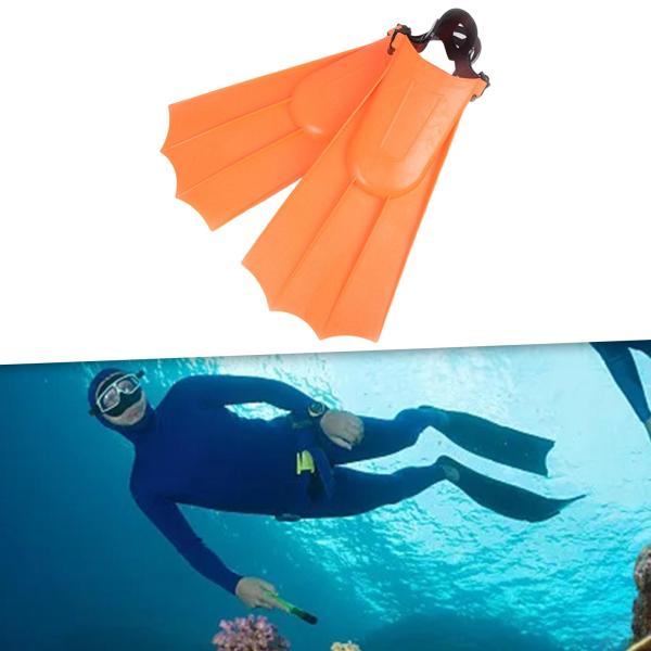 オレンジ 25〜30 ダイビングフィン スキューバダイビングフィン 水泳トレーニング用具 足ひれ