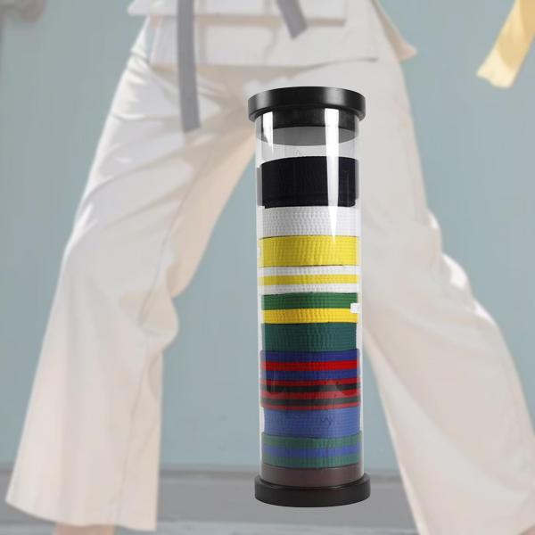 空手帯ディスプレイ テコンドー帯収納アクセサリー 子供 大人 ギフト 空手帯ホルダー 透明 柔道 ボクシング ムエタイ用