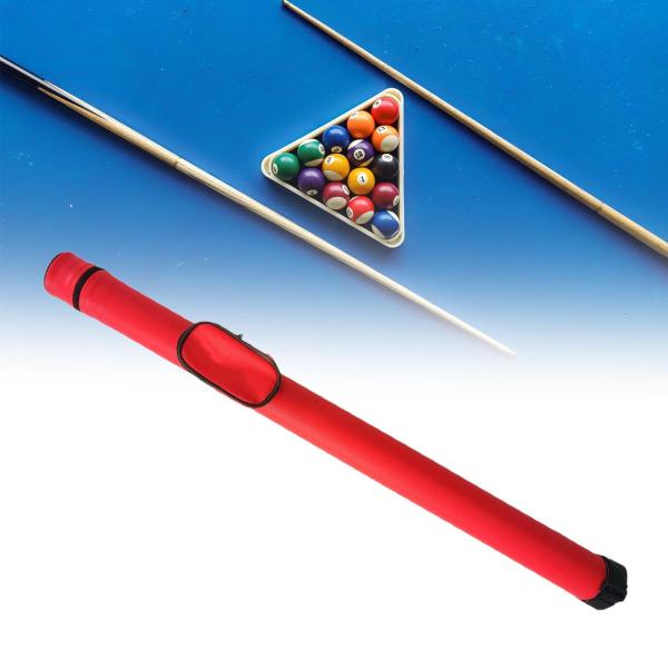 ビリヤードキューケース 収納バッグ ジッパー付き 軽量 1/2 保護ハード ビリヤードアクセサリーポーチ ビリヤードキューケース キャリーバッグ
