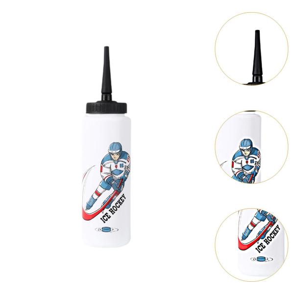 ストレートストロー 携帯用ウォーターボトル アイスホッケー ウォーターボトル ストロー付き 1000ML