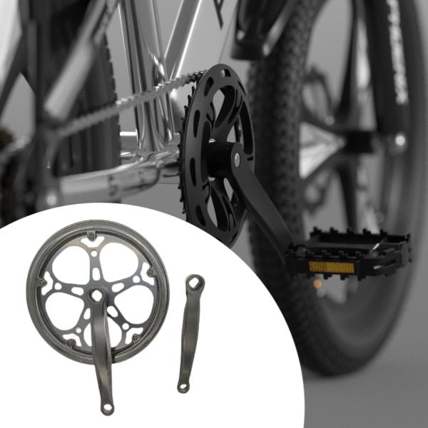 自転車クランクセット、シングルチェーンリング自転車クランクアーム