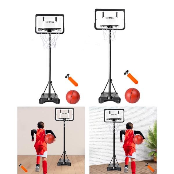 子供用バスケットボールフープ スタンド付き ポータブル 背景 リビングルーム 148cm〜250cm