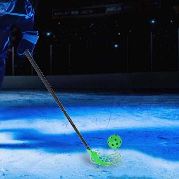 フロアボールスティック 多目的交換用ホッケースティック 屋内屋外スポーツ用 グリーン 右手用