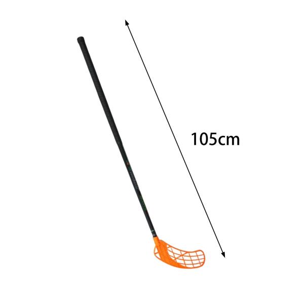 ホッケースティック トレーニング補助具 フロアボールスティック エンターテイメント フィットネス アウトドア用 オレンジ 左手用
