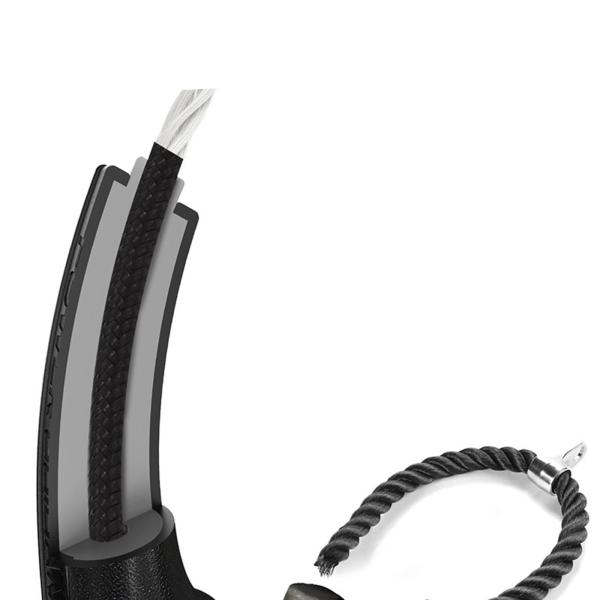 トライセップロープ ケーブルマシンアタッチメントグリップ ハンドル