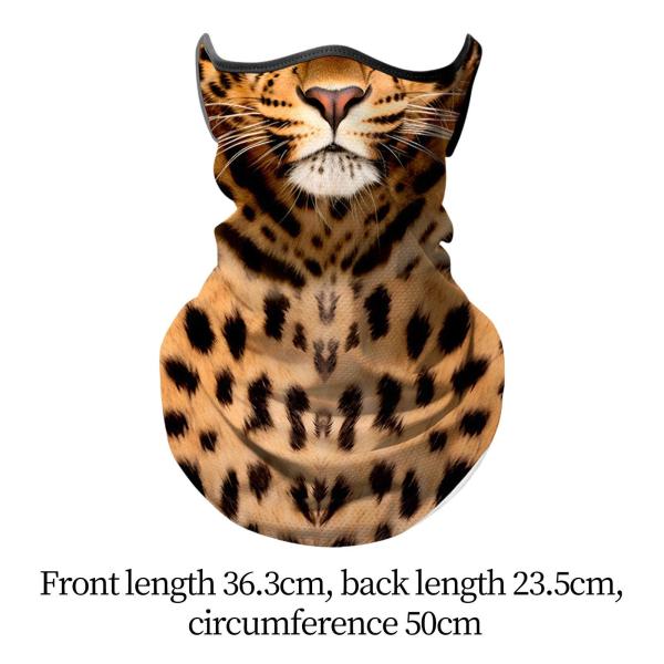 バンダナ フェイスマスク 通気性 フェイスカバー スカーフ 夏用 アイスクーリングネックゲートル ヒョウ柄