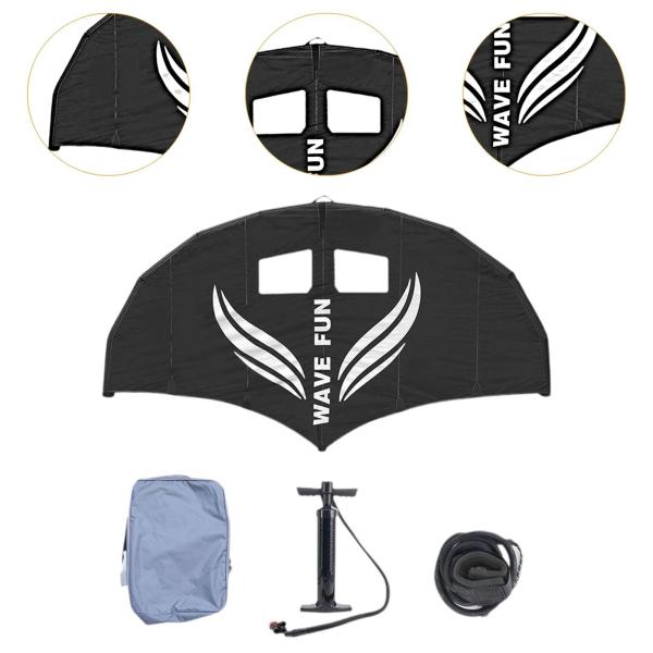 インフレータブル サーフィン ウィング パドルボード ウィング エアポンプロープ付き 多機能インフレータブルカイトサーフセイル サーフカイトボード用