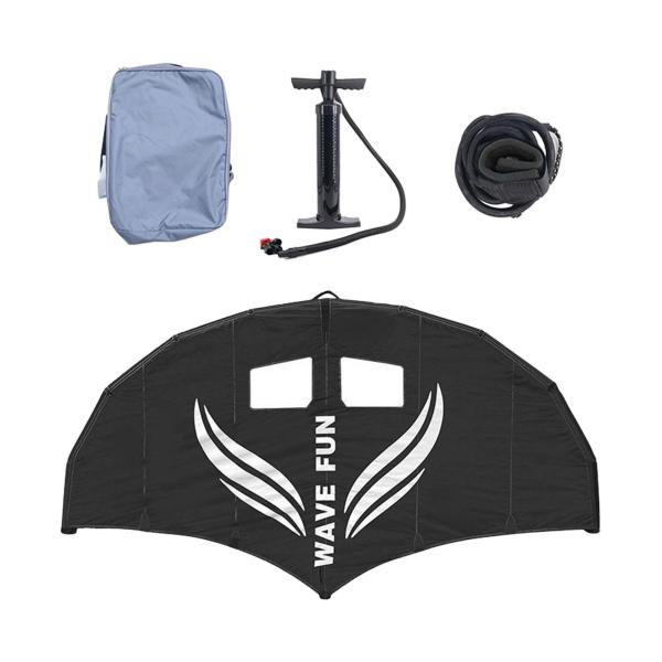 インフレータブル サーフィン ウィング パドルボード ウィング エアポンプロープ付き 多機能インフレータブルカイトサーフセイル サーフカイトボード用