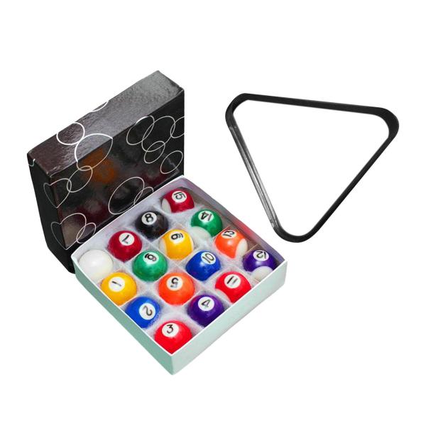 16xミニビリヤードボールフルセット レジャースポーツ プレイルーム レクリエーションゲーム 2.5cmボール