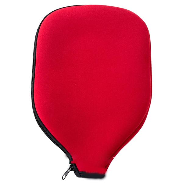 レッド ピックルボールラケットカバー ネオプレン パドルカバー ジッパーポーチ 用品 ギフト