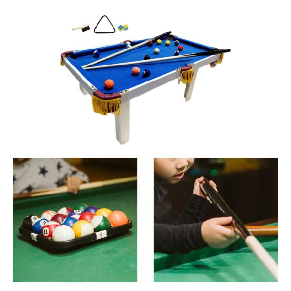 ミニ卓上プールセット ビリヤードゲームデスク プールキュー クリスマスギフト スポーツ玩具 屋内ゲーム玩具 デスクトップ スヌーカーテーブル 家族向け