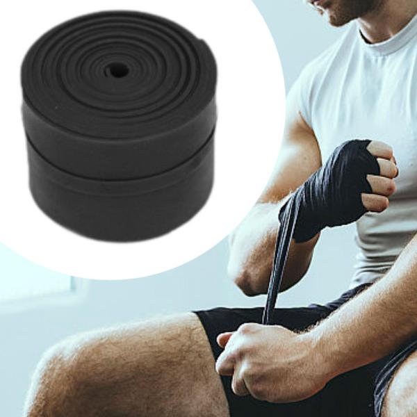 マッスルフロスバンド 多目的フィットネスバンド 腕 脚 筋力トレーニング用 1ロール ブラック