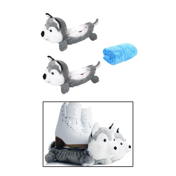 アイススケート用ブレードカバー タオル付き アイススケート用 ホッケースケート用 フィギュアスケート用 ハスキー用