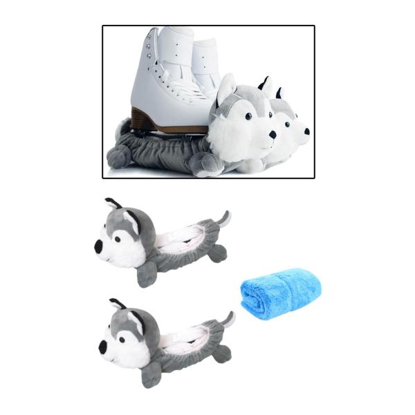 アイススケート用ブレードカバー タオル付き アイススケート用 ホッケースケート用 フィギュアスケート用 ハスキー用