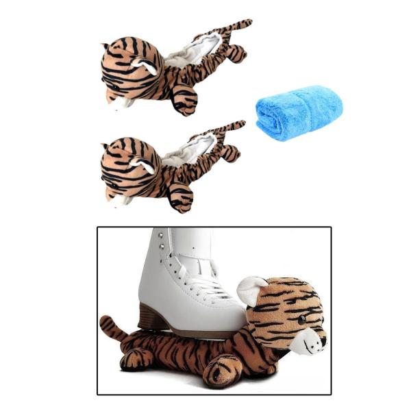 アイススケートブレードはアイススケートのためのタオルとカバーホッケースケートフィギュアスケートタイガー