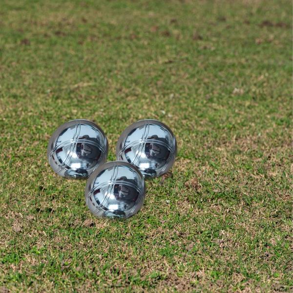 ボッチェボールセット フレンチペタンクゲーム ボール投げゲーム 丈夫で実用的なブール 芝生ボール 庭 アウトドア キャンプ 友達用