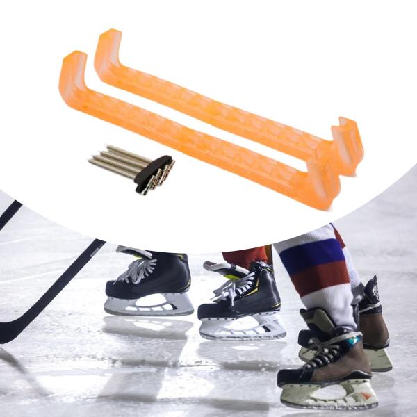 アイス スケート ガード ホッケー フィギュア スケート ガード フィギュア スケート ウィンター スポーツ用 オレンジ