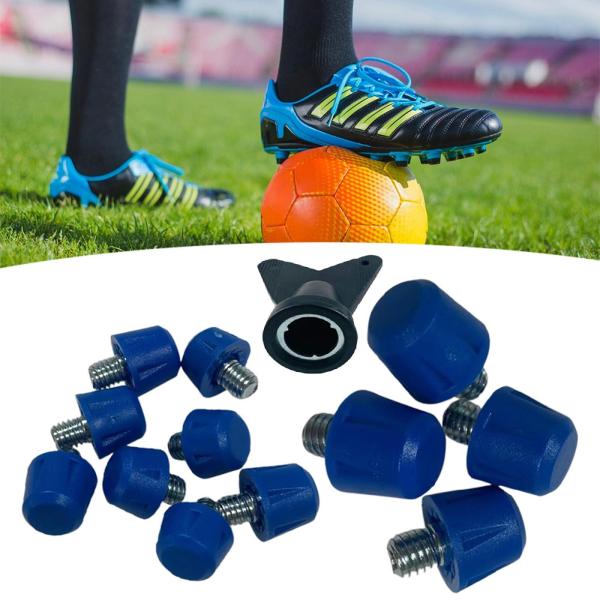 12 個サッカーシューズスパイクラグビーシューズスタッドレンチ付きポータブルサッカーブーツスタッドトラックシューズアクセサリートレーニング用