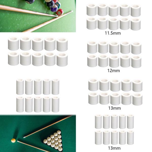 10xビリヤードキュースティックフェルル修理アクセサリービリヤードキューチップフェルル直径11.5mm