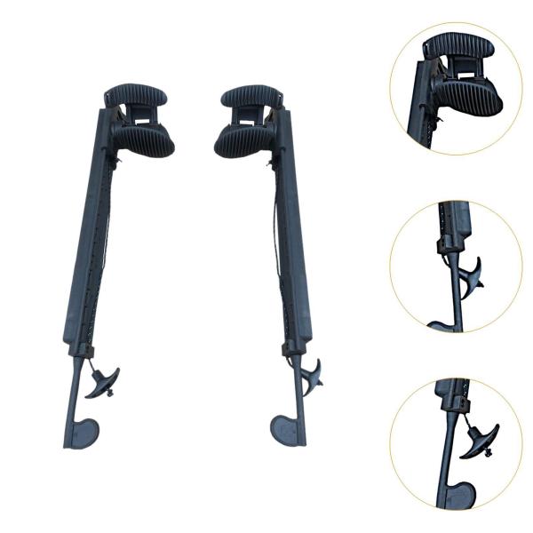 2ピース/個カヤックフットブレースペダルフットレストボートロックされた軽量アクセサリーカヌー調整可能カヤックフットペグフットペダル