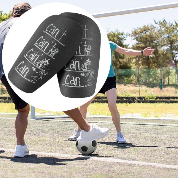 ミニサッカーのすねを守るサッカー選手のためのアウトドアスポーツサッカーのすねパッドSブラック