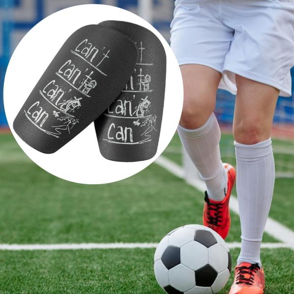 ミニサッカーのすねを守るサッカー選手のためのアウトドアスポーツサッカーのすねパッドSブラック