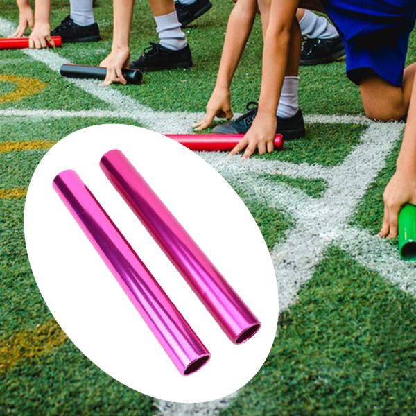 2xアルミニウム合金リレースティックプロの大人29 cm長さのトラックスティック紫色