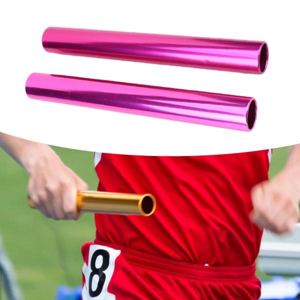 2xアルミニウム合金リレースティックプロの大人29 cm長さのトラックスティック紫色