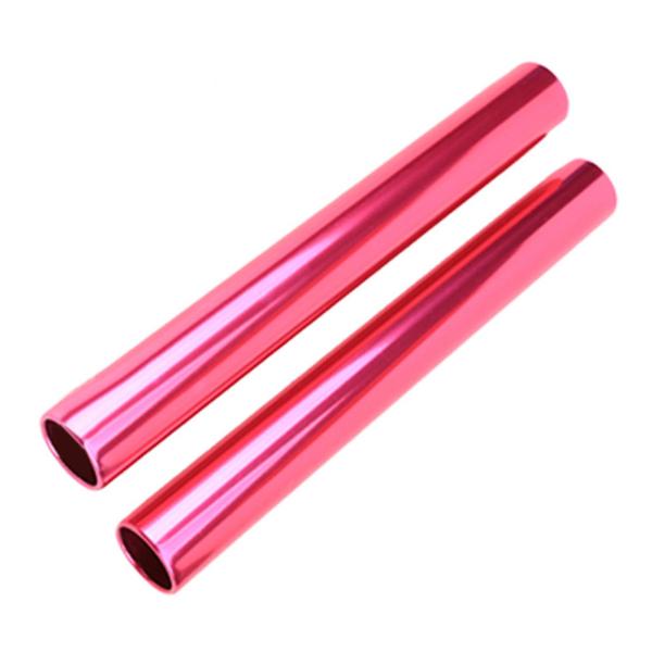 2xアルミニウム合金リレースティックプロの大人29 cmの長さのトラックスティックレッド