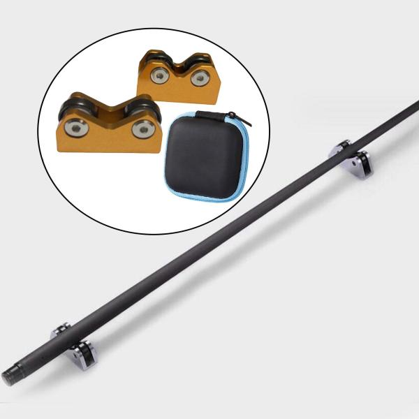 ビリヤードキュー 真直度チェッカー アクセサリー バー 軽量パーツ ゴールド 2個