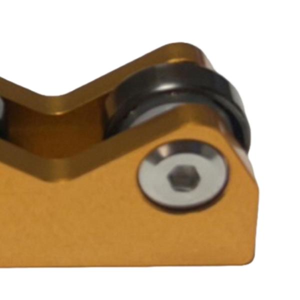 ビリヤードキュー 真直度チェッカー アクセサリー バー 軽量パーツ ゴールド 2個