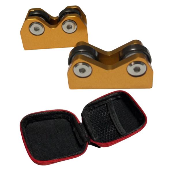 ビリヤードキュー 真直度チェッカー アクセサリー バー 軽量パーツ ゴールド 2個