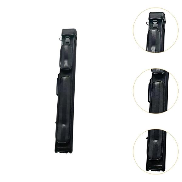 ビリヤード キューケース ナイロン 1/2 ジョイント キューケース 耐摩耗性 保護ポーチ ブラック