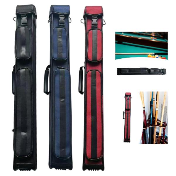 ビリヤード キューケース ナイロン 1/2 ジョイント キューケース 耐摩耗性 保護ポーチ ブラック