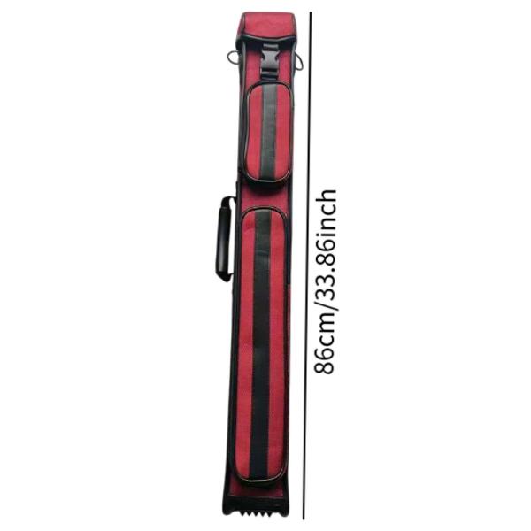 ビリヤード キューケース ナイロン 1/2 ジョイント キューケース 耐摩耗性 保護ポーチ レッド
