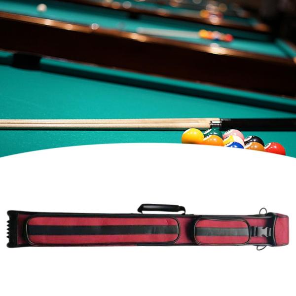 ビリヤード キューケース ナイロン 1/2 ジョイント キューケース 耐摩耗性 保護ポーチ レッド