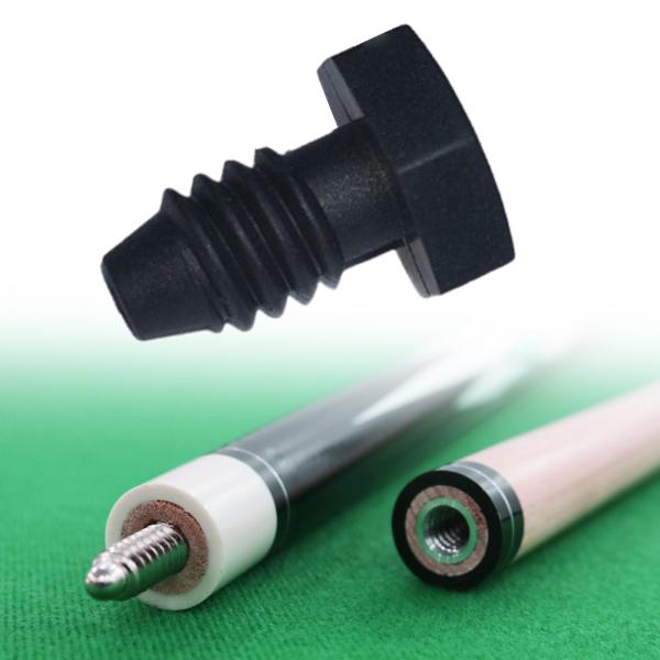 ビリヤードキュー底プラグ交換ブロック ビリヤードキュー底ゴムバンパー ソフト丸歯