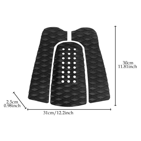 3ピース/個サーフボードトラクションパッドノンスリップストンプパッドDIYサプライエヴァフォームデッキグリップフロアマット用ウォータースポーツパドルボ