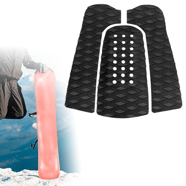 3ピース/個サーフボードトラクションパッドノンスリップストンプパッドDIYサプライエヴァフォームデッキグリップフロアマット用ウォータースポーツパドルボ