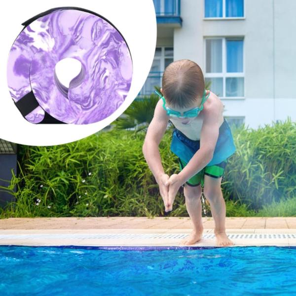 水泳用アクアティックカフ プールエクササイズ 水泳用フロートスリーブ 子供 大人 初心者用 パープル