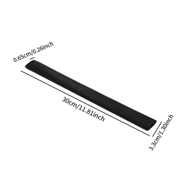 プールキューハンドグリップラップ ノンスリップ 長さ30cm スヌーカー実用チューブスリーブ ブラック