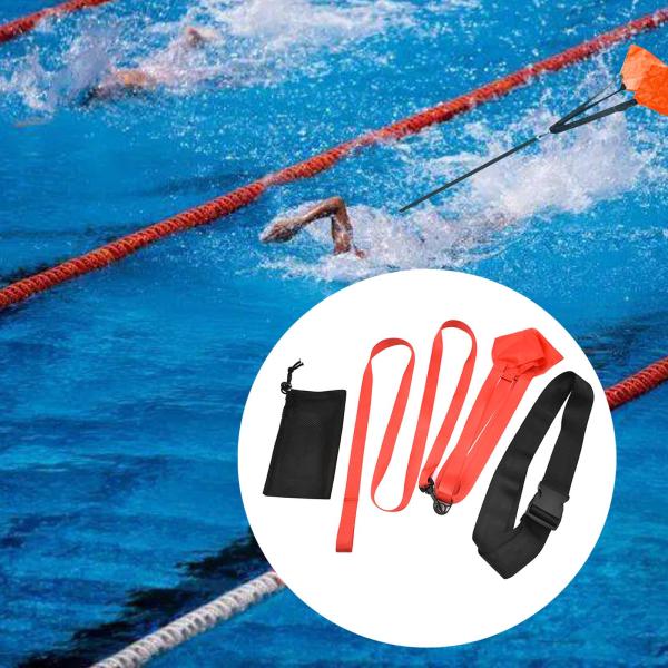 スイムパラシュート 水泳抵抗ベルト パラシュート 水泳 筋力トレーニング M