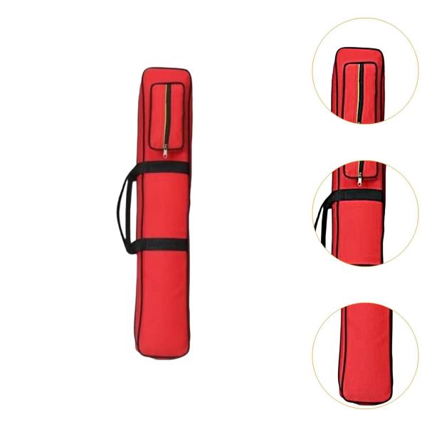 ビリヤード プールキューケース 大人用 ポータブルハンドル ビリヤードスティック キャリングケース レッド