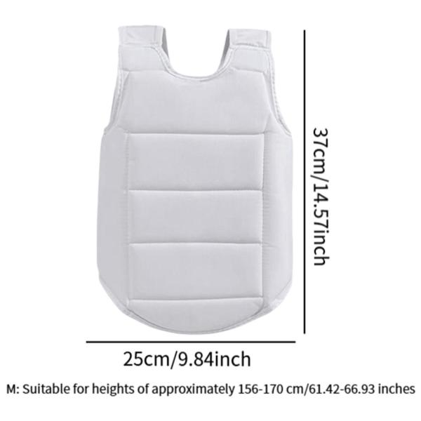 空手用チェストガード プロフェッショナル リブシールド キックボクシング スパーリング グラップリング用 M