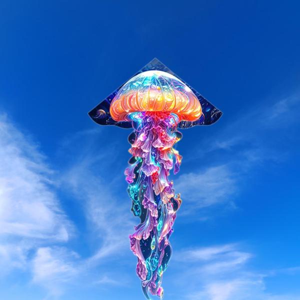 巨大な凧 クラシックな柄 簡単に飛ばせる 芝生やビーチの小道具に最適な大型凧 160x290cm