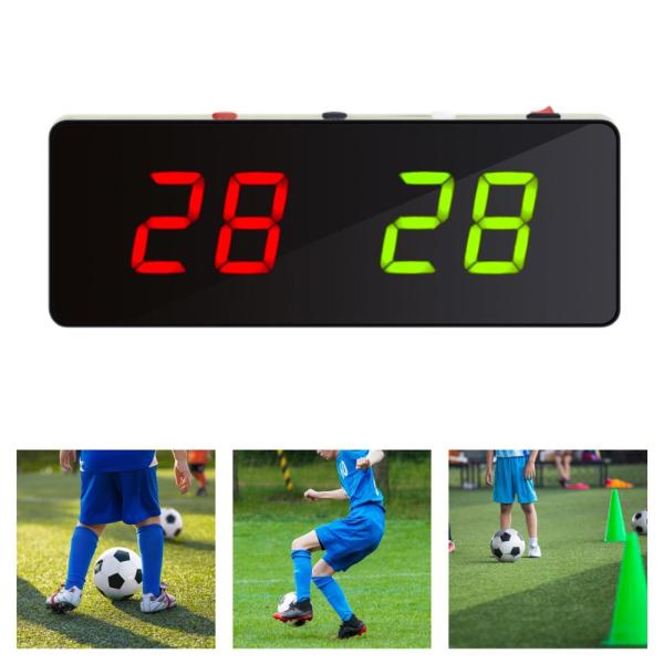 ポータブルエレクトロニックデジタルスコアボード26x9.5x3cmバスケットボール用の専門家頑丈な汎用スコアキーパーUSB充電
