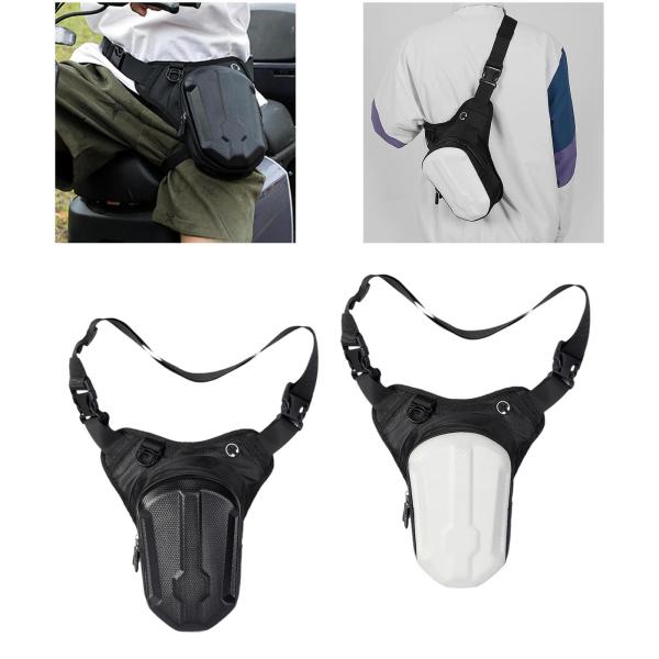 バイク用レッグバッグ ポータブル ドロップレッグポーチ アウトドア ワークアウト クライミング用 ブラック